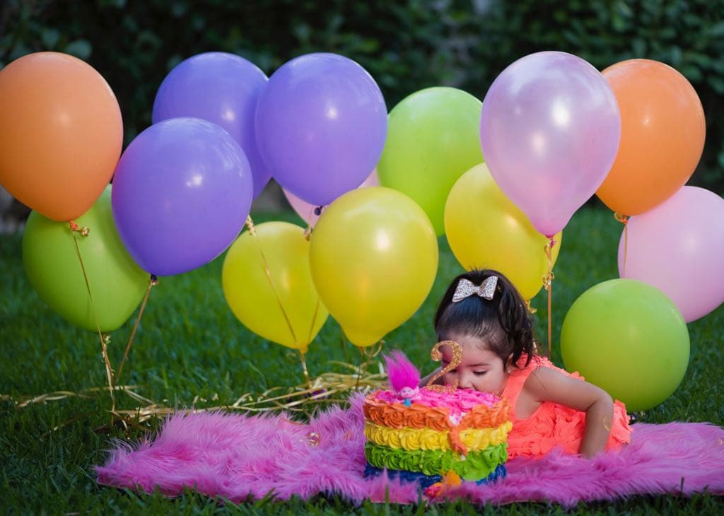 ¡Mordida, mordida! #Baby Giulietta disfrutó mucho de su pastel.