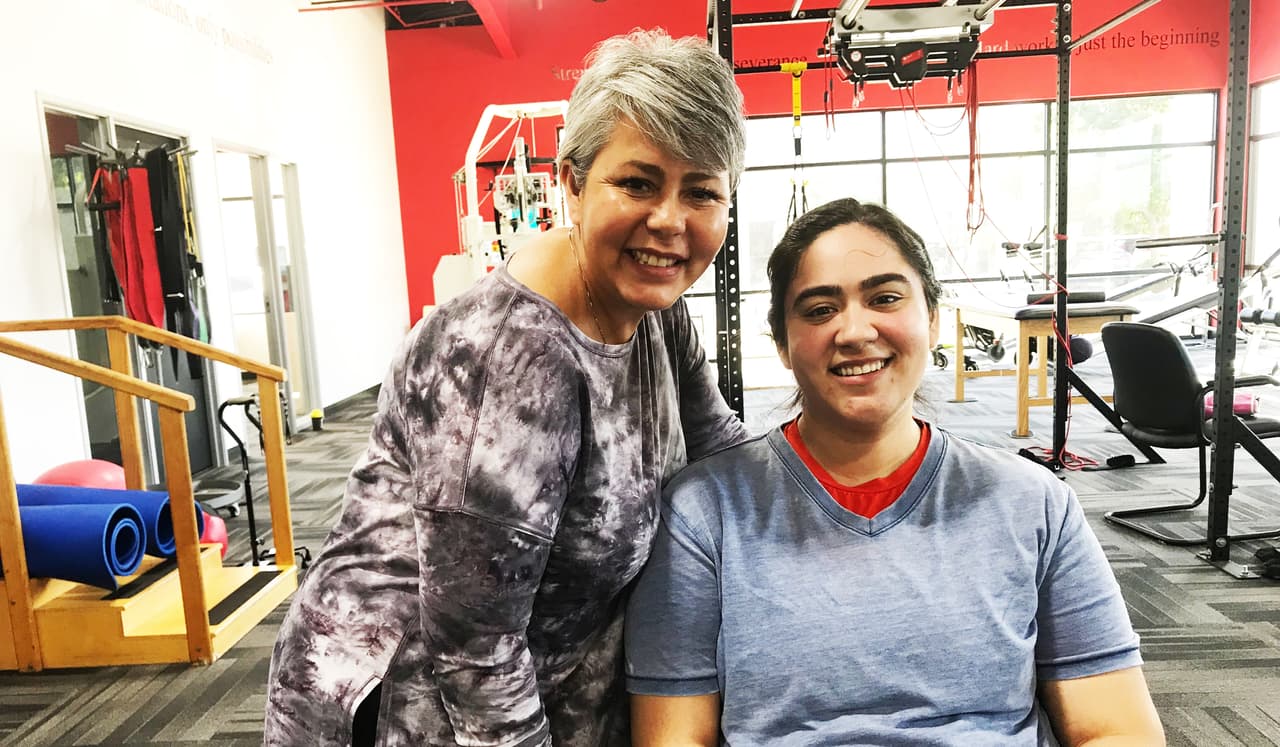 Tatiana Villarreal con su madre Minnie.