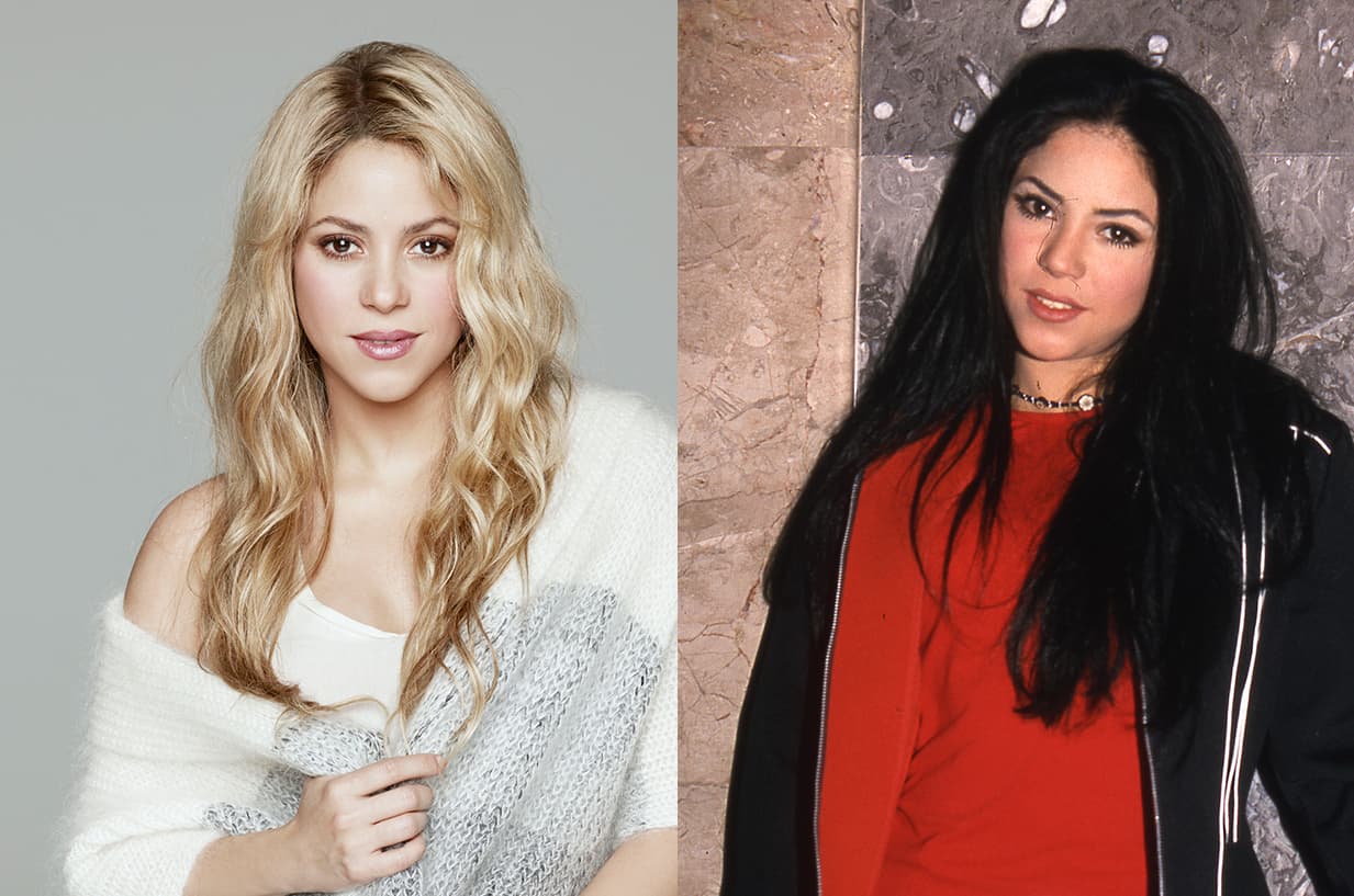 Shakira hizo un cambio de imagen sorprendente, hoy la vemos rubia pero en la década de los 90 lucía una cabellera negra que fue el sello que marcó su personalidad.