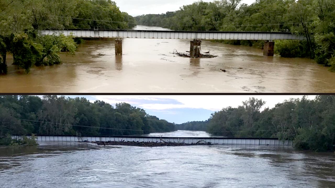 Una imagen para entender cuánto han subido las aguas por Florence