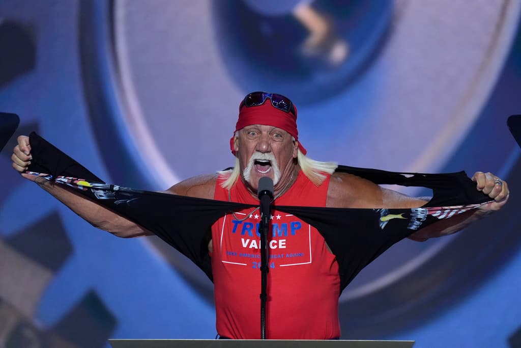 Hulk Hogan en la Convención Nacional Republicana.