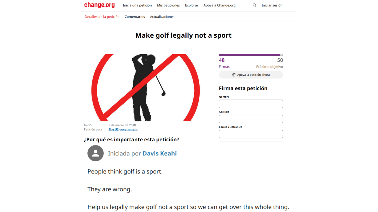 Las peticiones más absurdas de Change.org