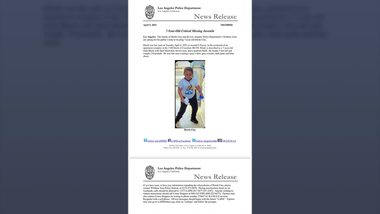 Comunicado buscan a niño desaparecido