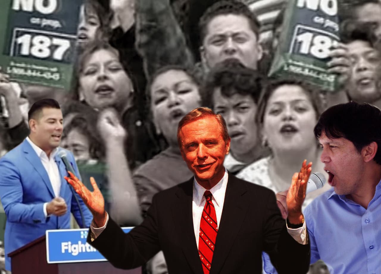 El gobernador Pete Wilson explotó el miedo a los indocumentados para conseguir votos