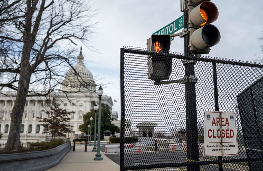 Cierres de calles por el Estado de la Unión alrededor del Capitolio de Washington DC