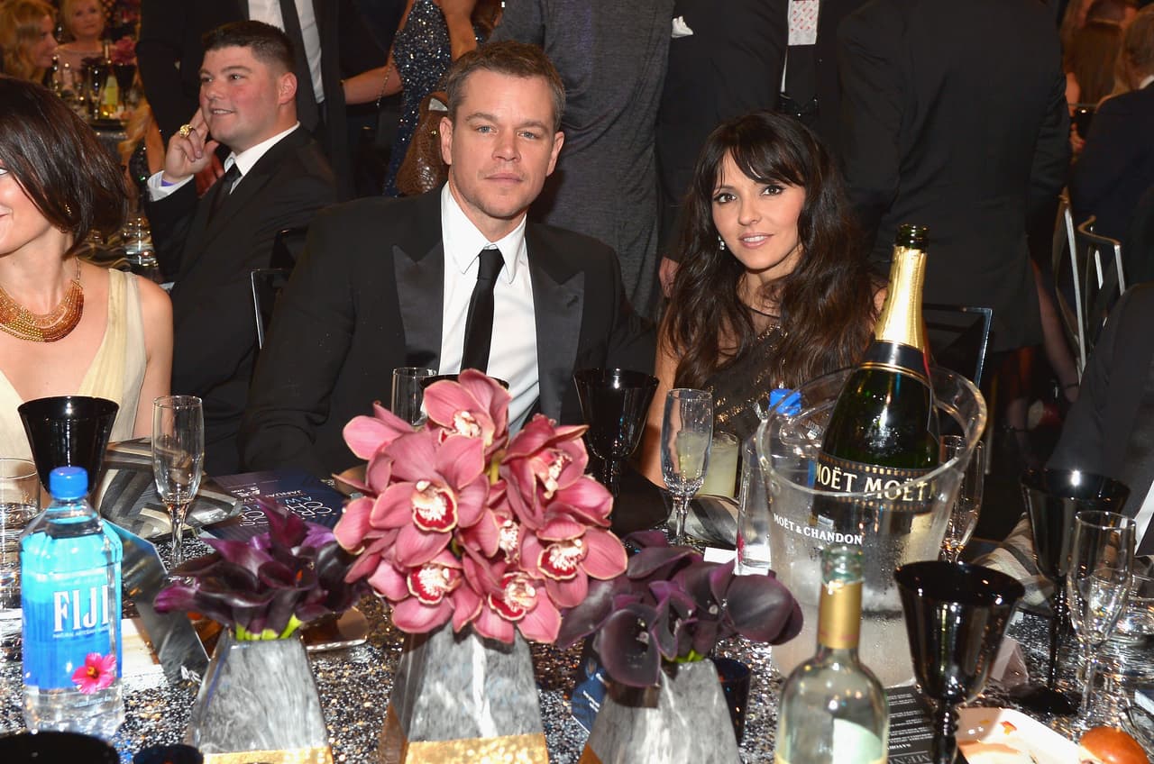 Matt Damon acudió al evento con su esposa.
