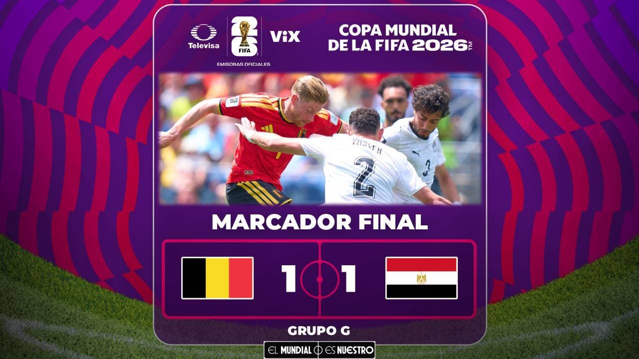 Resumen | Bélgica aprovecha un error faraónico de Egipto para empatar