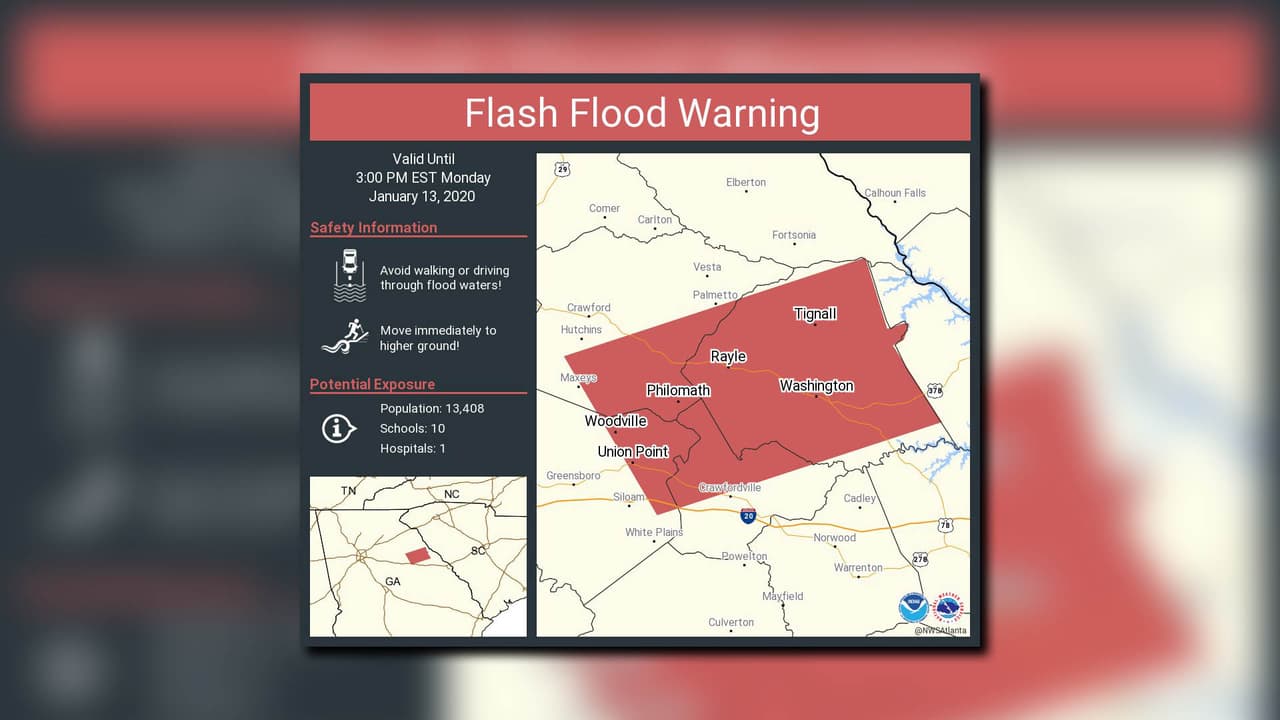 Emiten advertencia de inundación repentina en varios condados y se espera semana lluviosa