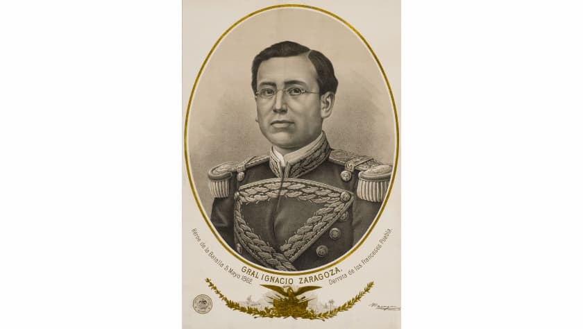 El general Ignacio Zaragoza.