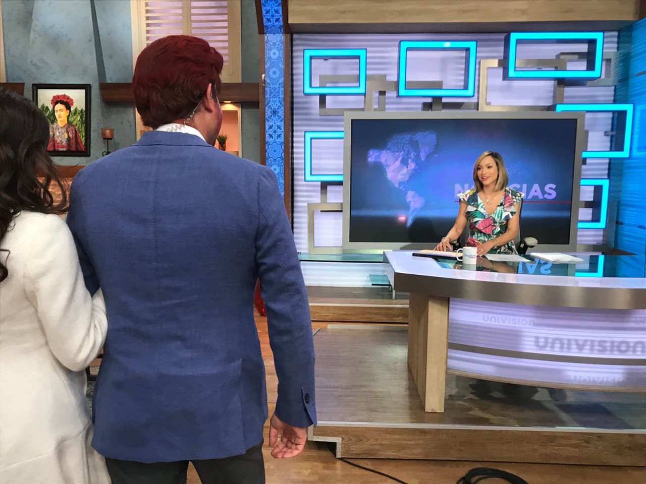 Antes de despedirse del programa, Meghan y Harry pasaron a saludar a Satcha Pretto.