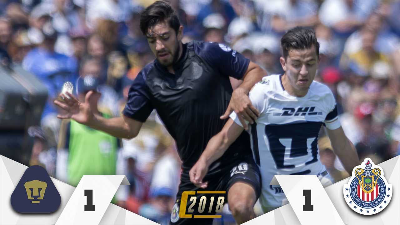 Empate inservible, Chivas sigue hundido y Pumas en el bache