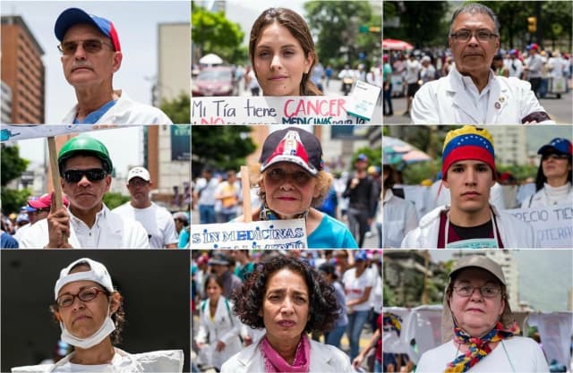 En imágenes: médicos y pacientes venezolanos comparten sus historias y explican por qué protestan