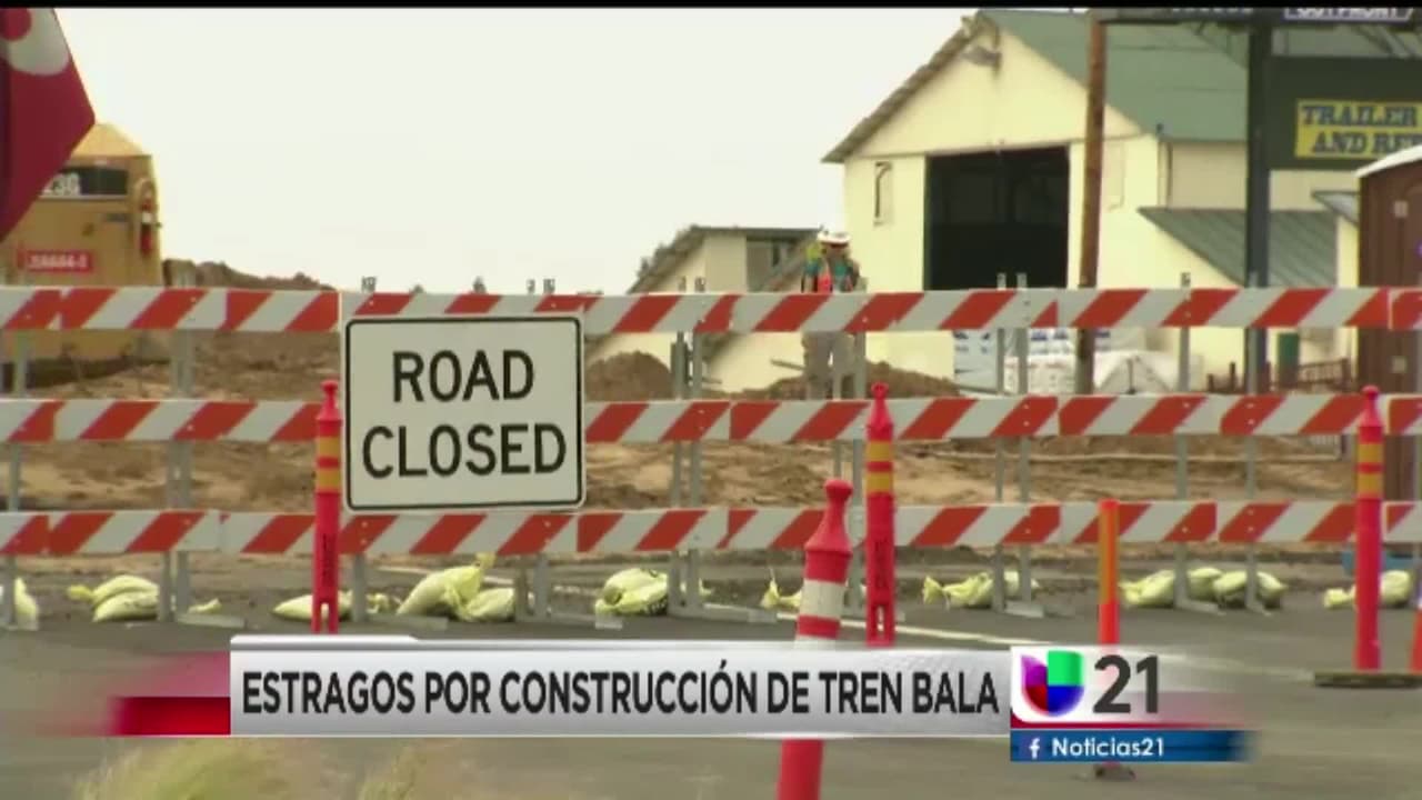 Estragos por construcción del tren