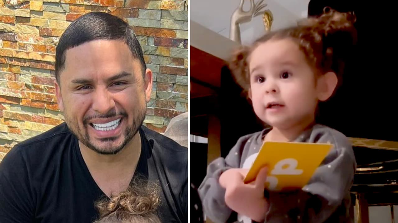 La hija de Larry Hernández tiene 2 años y “ya es bilingüe”: así enterneció a sus fans con su inglés