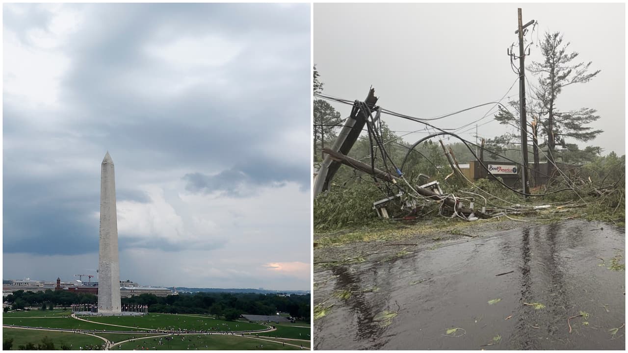Tormentas en el DMV: entre alertas, fuertes vientos, caídas de árboles y cortes de energía 