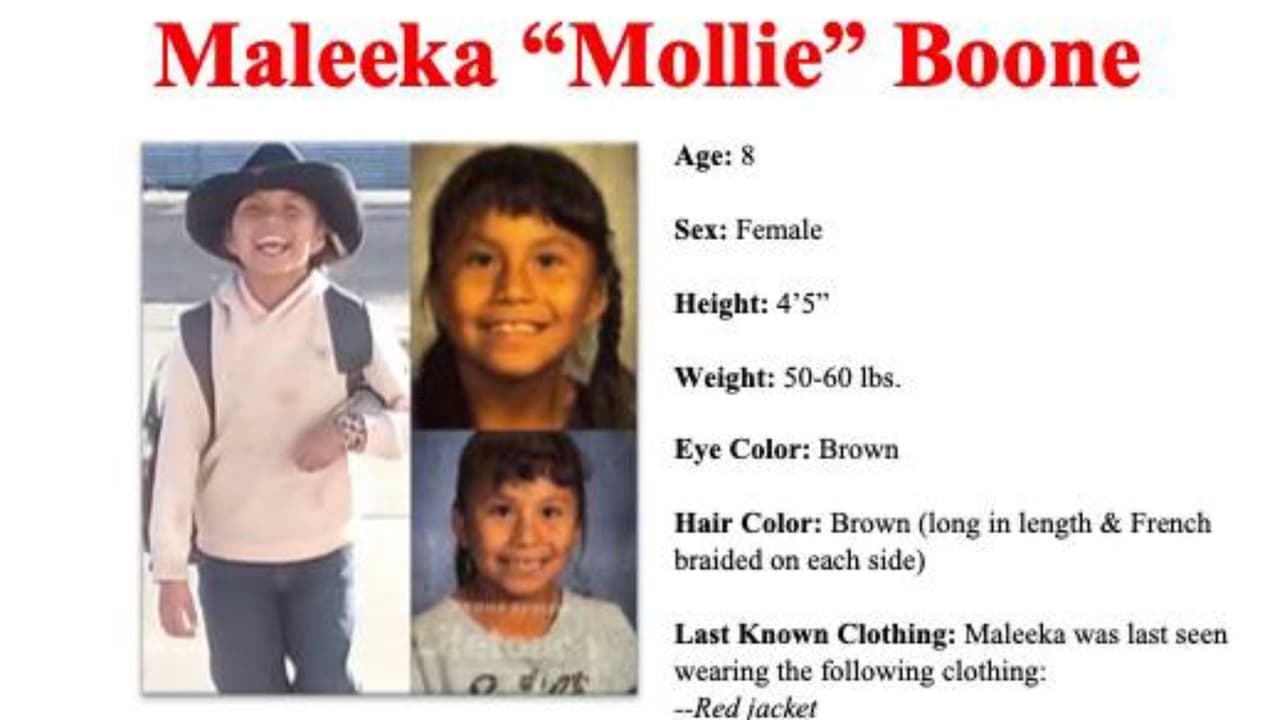 Hallan sin vida a Maleeka ‘Mollie’ Boone, la niña de 8 años que había sido reportada como desaparecida