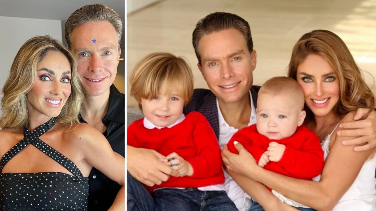 Anahí festeja a su esposo y deja ver que sus hijos están enormes e idénticos a ella