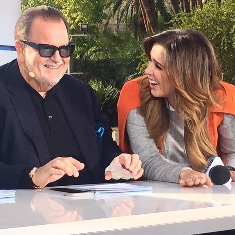 Sin duda, la conductora estaba muy entretenida con el Gordo.