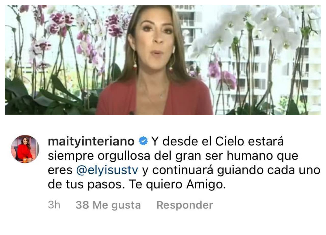 Nuestra compañera Maity Interiano lo abrazó desde Instagram al reiterarle que su madre "estará siempre orgullosa del gran ser humano" que formó.
<br>
