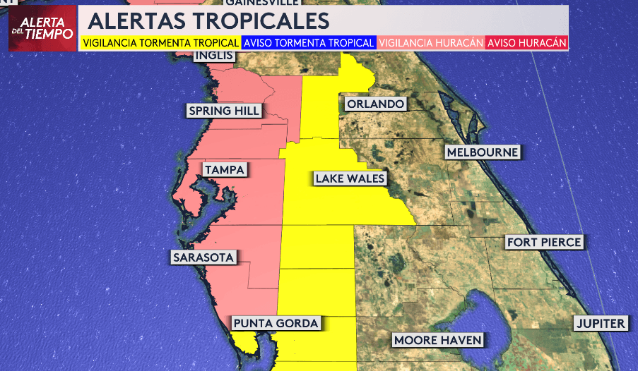 Alertas tropicales emitidas por el paso de Idalia.