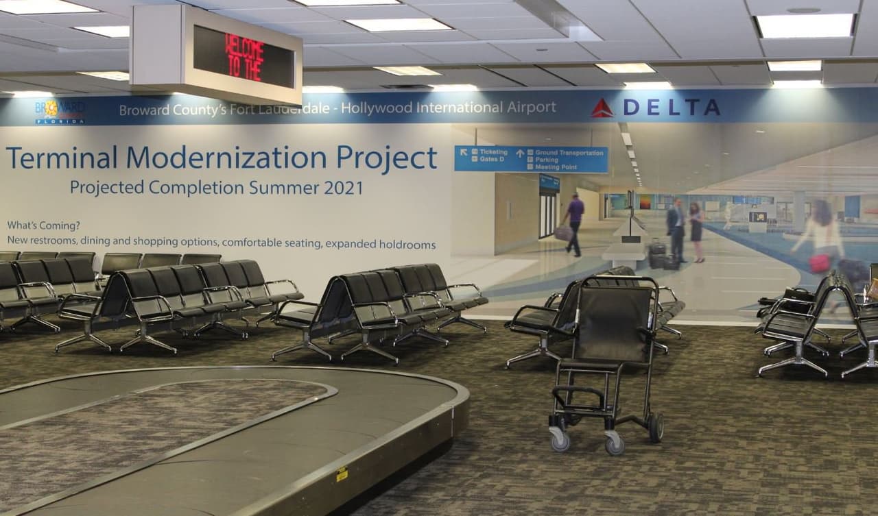 Además del aeropuerto de Fort Lauderdale, cerró el de Palm Beach.