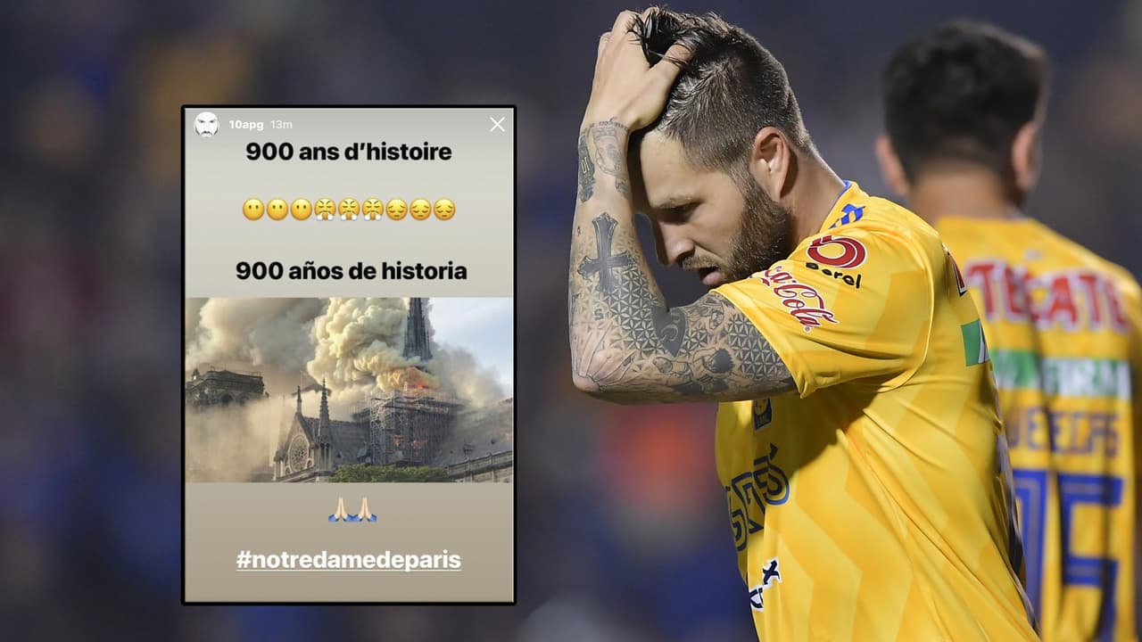 Con este mensaje, André-Pierre Gignac lamenta incendio de la Catedral de Notre Dame