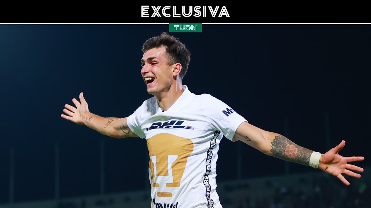 Juan Dinenno nunca pensó en irse: "Era, soy y seré jugador de Pumas"
