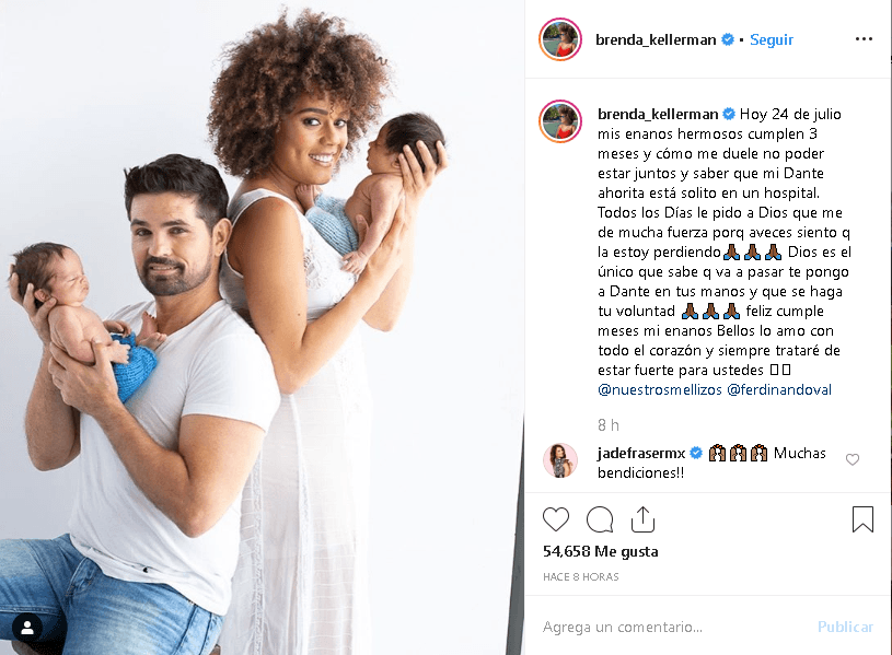 Brenda y Ferdinando se han encargado de 
<b>mantener vivo el recuerdo de Dante en redes sociales</b>, compartiendo pensamientos y fotos sobre él en la cuenta.
<br>