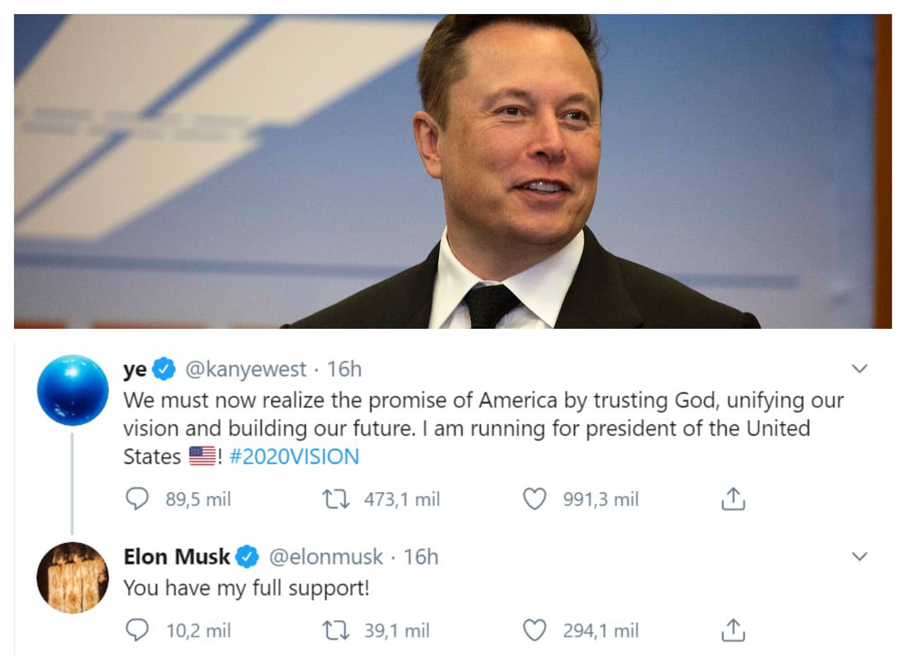 Otro apoyo que su marido recibió este sábado 4 de julio fue el del multimillonario Elon Musk.
<b><a href="https://twitter.com/elonmusk/status/1279577069005897728" target="_blank">"¡Tienes todo mi apoyo!"</a></b>, le escribió en Twitter.
<br>