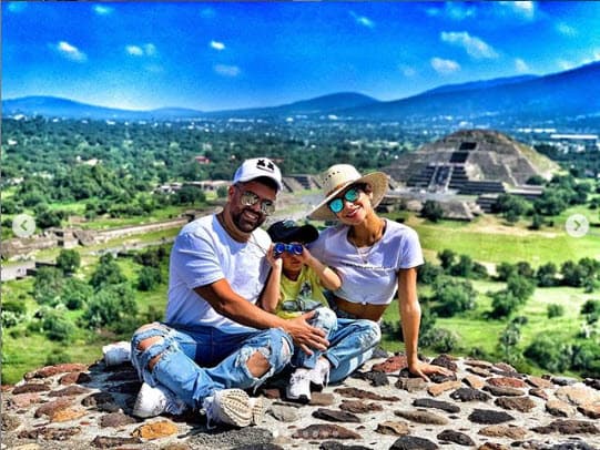 El fin de semana pasado Aníbal y Matteo fueron a visitarla a México.