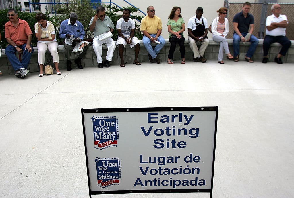 Votación temprana en Florida.