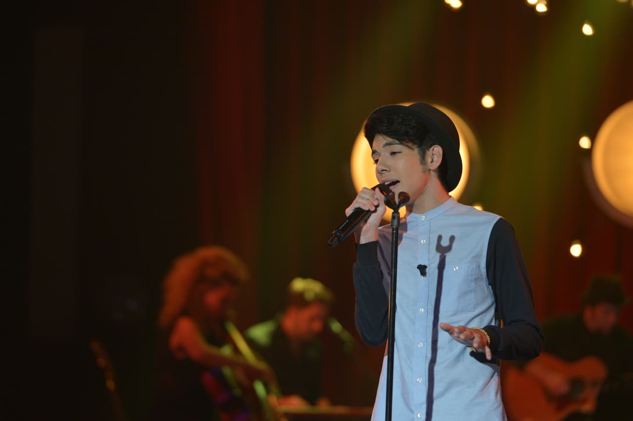 Yoandri Cabrera interpretó Titanium de David Guetta, feat Sia.