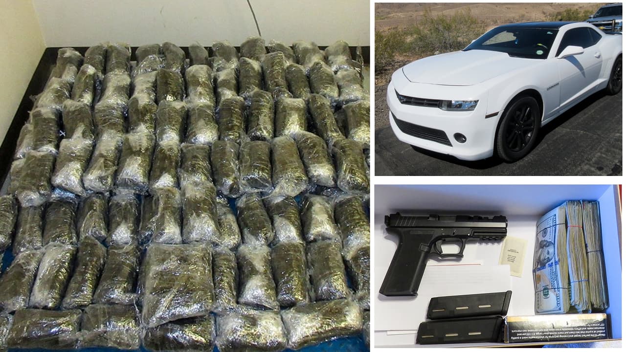 Incautan 138 libras de mentanfetamina a un adolescente de 18 años cerca de Yuma