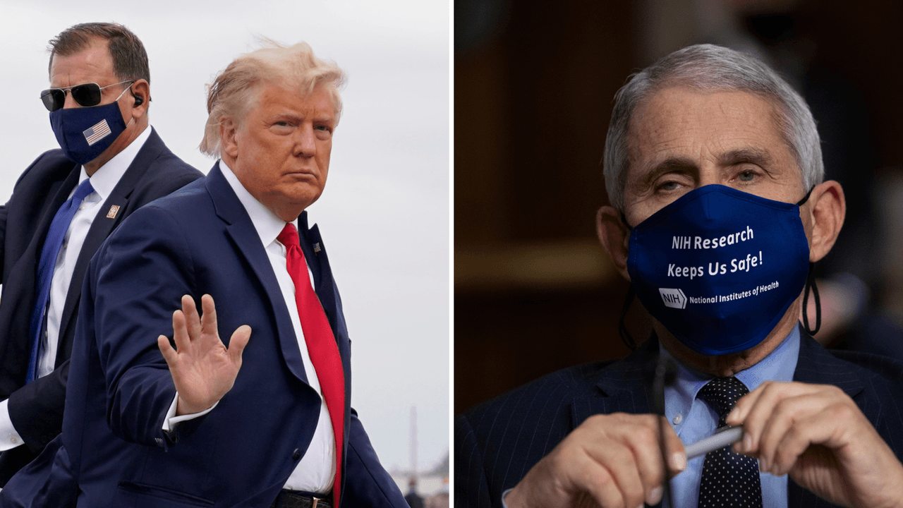 Trump amenaza en mitin de Opa-locka, Florida, con despedir al doctor Fauci