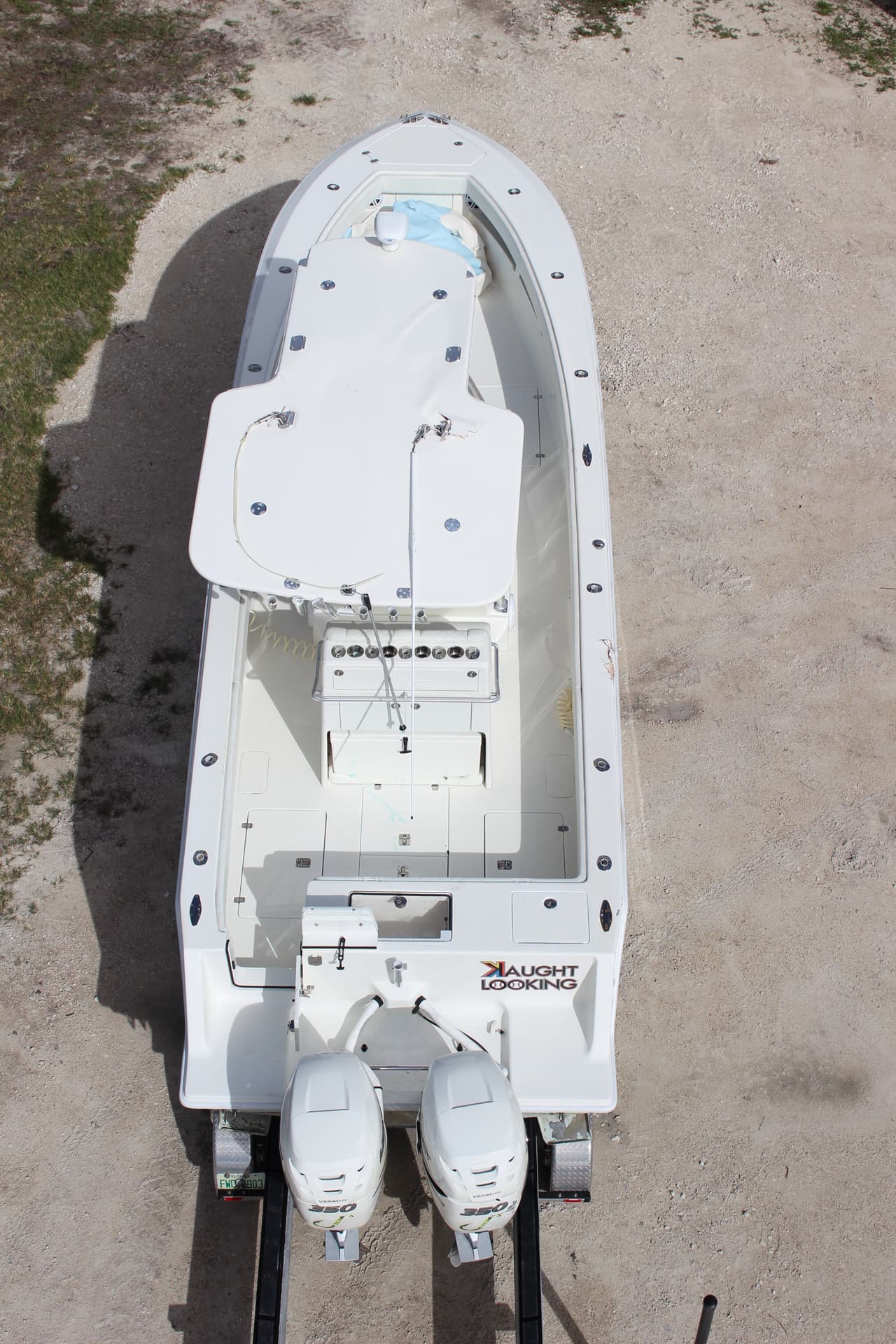 The Kaught Looking is a center console SeaVee about and was equipped with two 350 hp outboard engines capable of 67 mph.