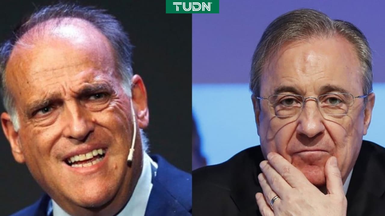 Tebas ataca a Florentino: "Miente porque destruye al futbol o está equivocado"