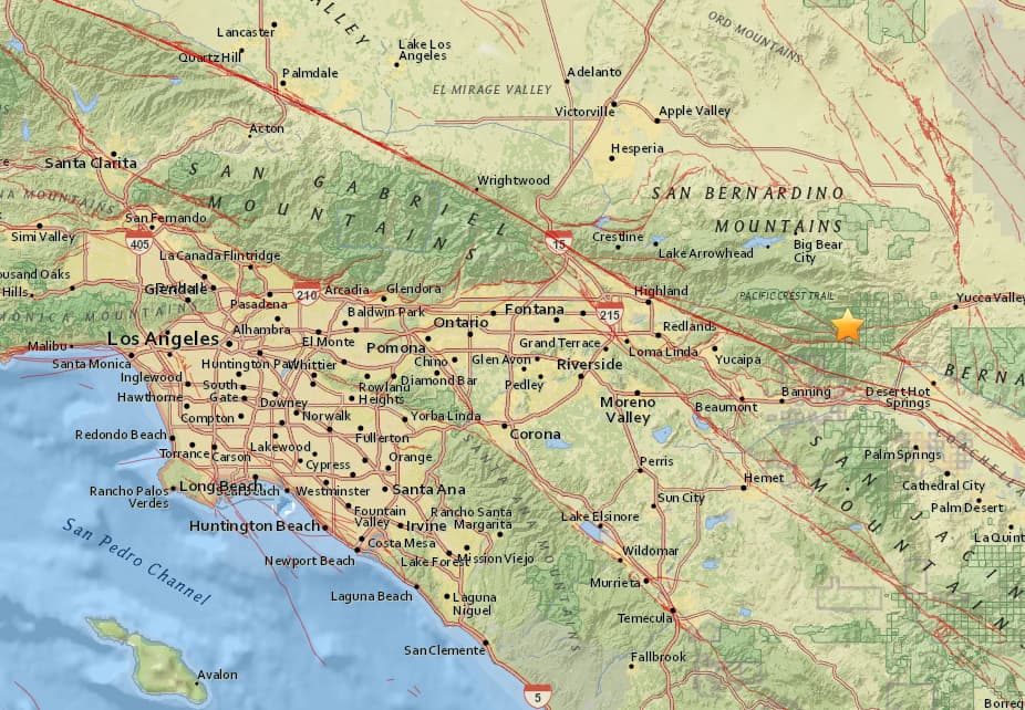 Temblor de magnitud 3.2 estremeció la zona de Morongo Valley en California