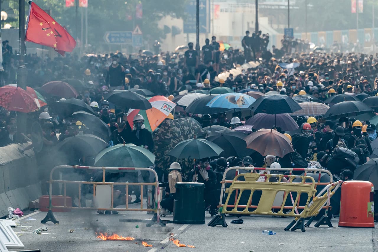 Los manifestantes de Hong Kong están furiosos con Pekín y llevan ya 17 semanas consecutivas de protestas.