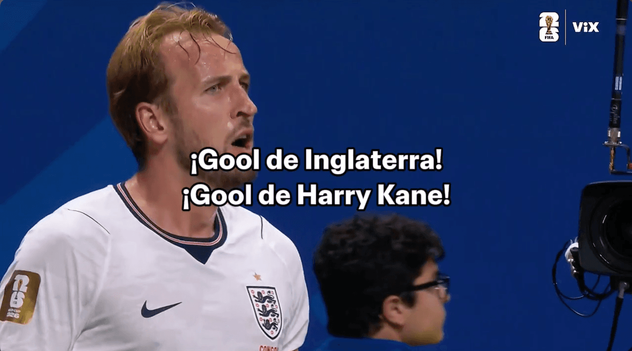 ¡Gol de Inglaterra! ¡Gol de Harry Kane! ¡Gol del gran capitán inglés!