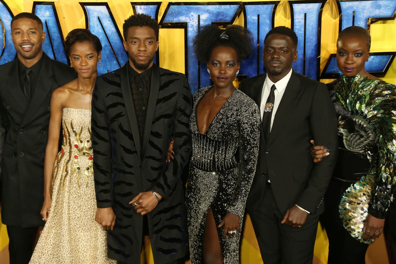 Chadwick Boseman se compañó de Michael B. Jordan, Leitia Wright, Lupita Nyong'o, Daniel Kaluuya y Danai Gurira, en la historia de Wakanda.
