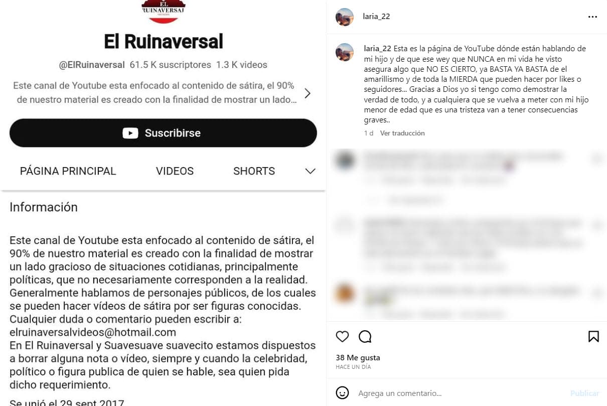 Mayela Laguna se defiende.