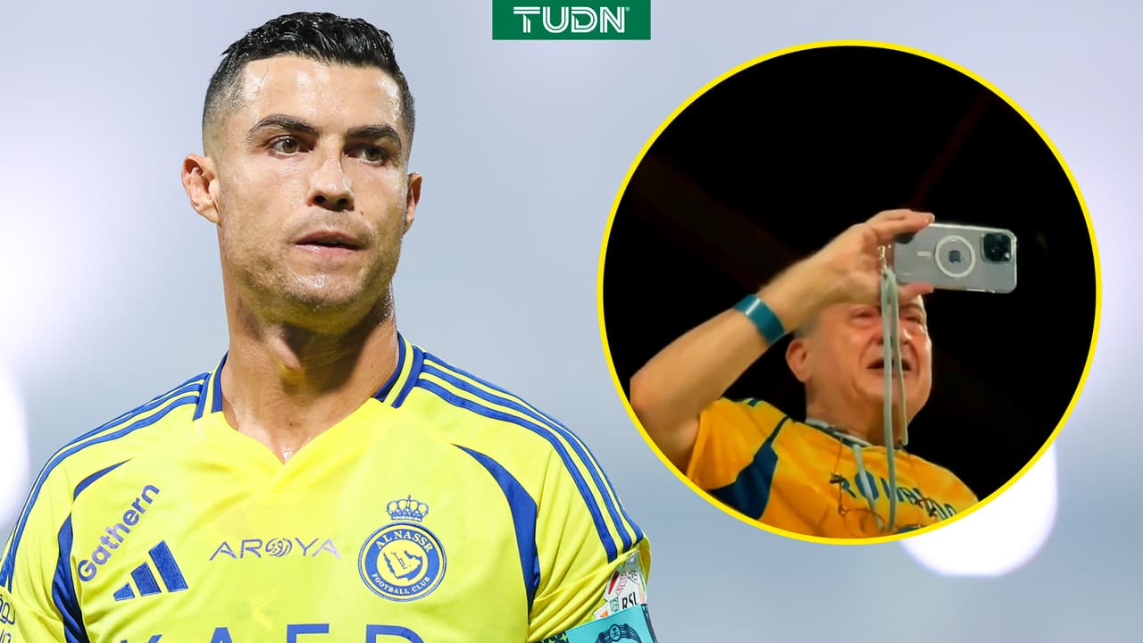 Cristiano Ronaldo no juega pero busca a veterano fan que llora por verlo 
