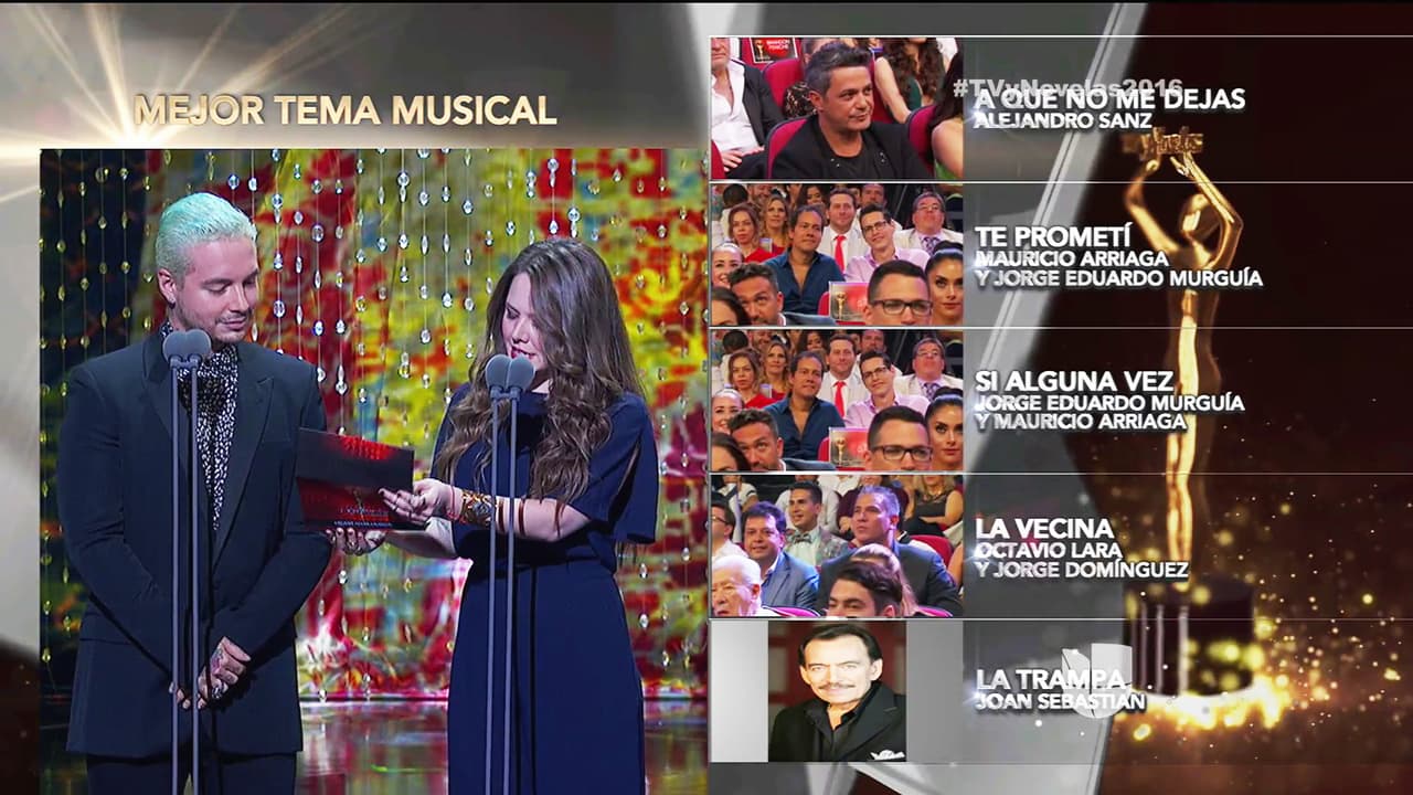 Los temas de La Vecina, Amores con Trampa y A Que No Me Dejas estaban nominados.