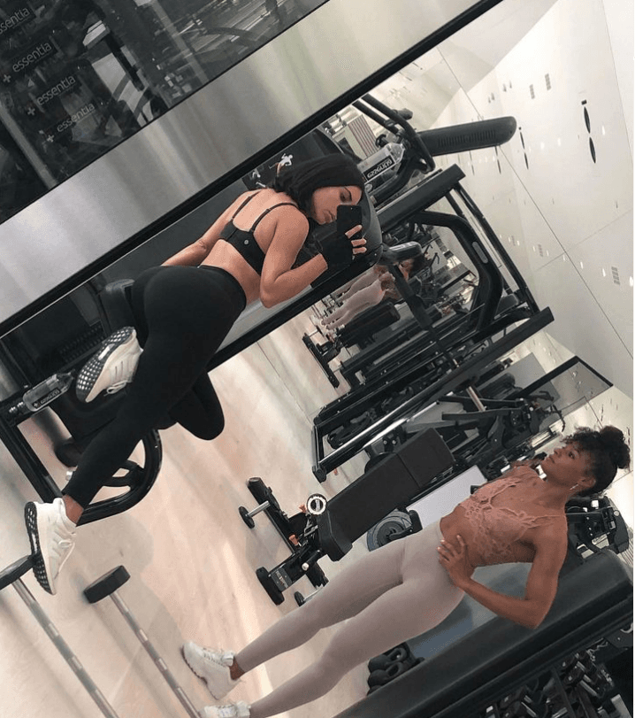 Kim Kardashian y su entrenadora personal, Melissa Alcantara