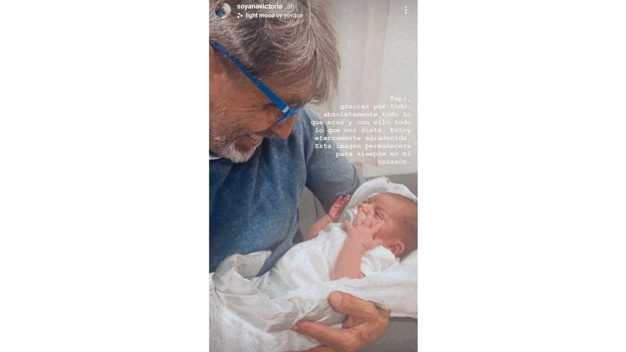 Ana Victoria lamenta la muerte de su papá Diego Verdaguer