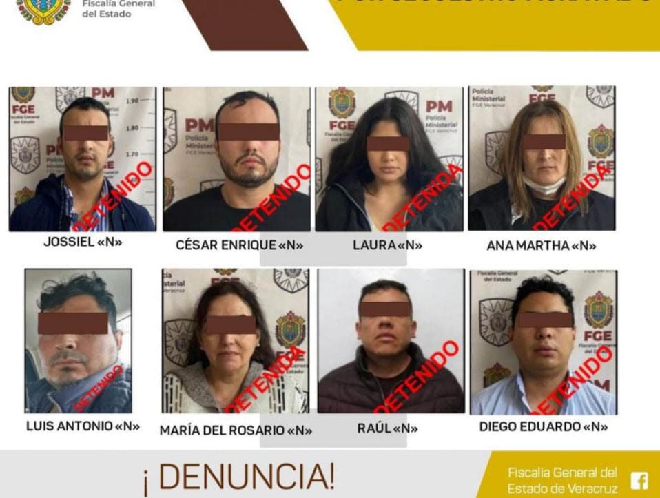 La Fiscalía de Veracruz pidió a los ciudadanos denunciar a la reina de belleza y a las otras siete personas detenidas en caso de conocer alguna actividad ilícita por parte de ellos.
<br>