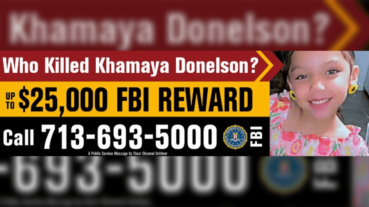 FBI publica anuncios en calles del área de Houston para hallar al responsable de balear a Khamaya Donelson