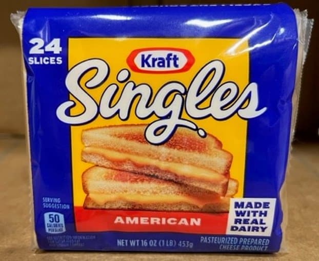 Kraft Singles American, el producto afectado por la retirada voluntaria ordenada por la empresa.