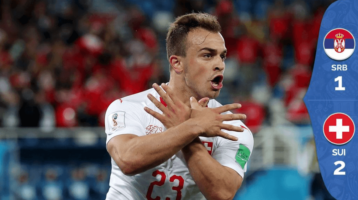 De la mano de Shaqiri, Suiza le pegó a Serbia de último minuto