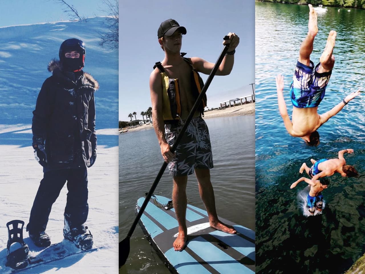 En su cuenta de Instagram deja ver cómo le gustan los deportes extremos y viajar por el mundo.